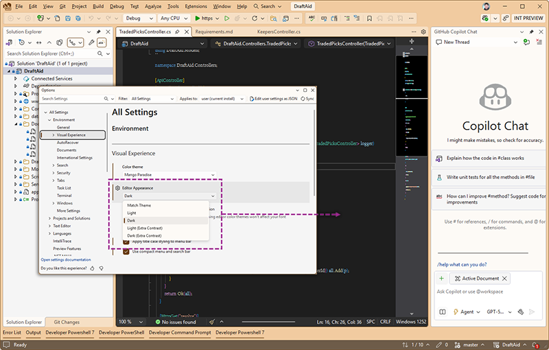 Fluent UI editor experience