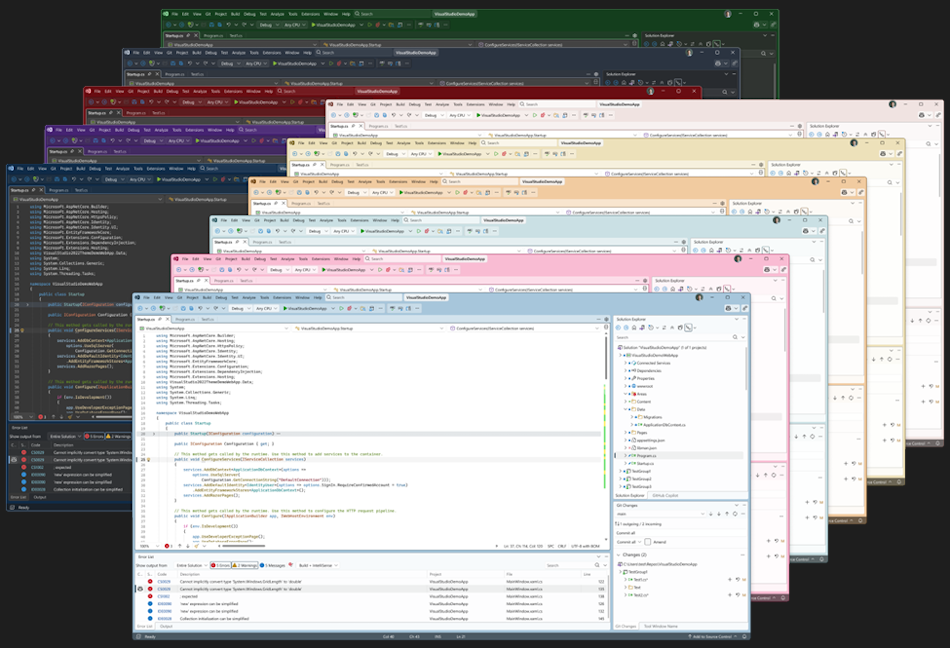Fluent UI color themes