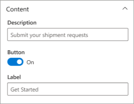 Screenshot showing the lower-half of the Power Apps properties pane.