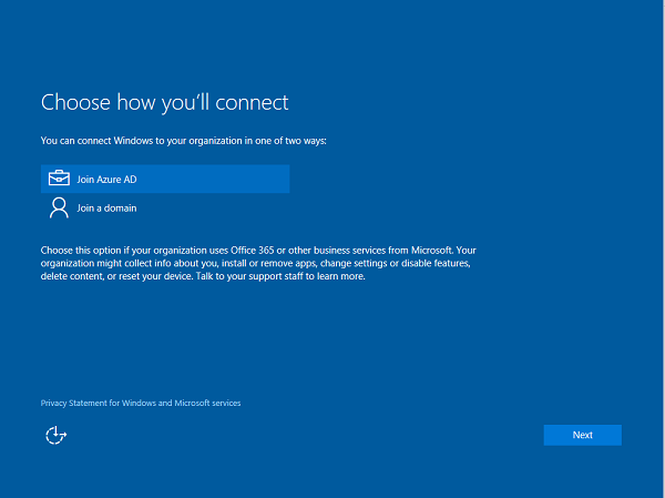 choose the ___domain or Microsoft Entra ID