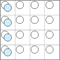 Diagram similar to the original one, but only cells in the first column contain chroma