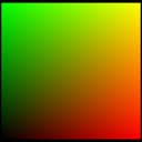 illustration of the rendered output of the example pixel shader