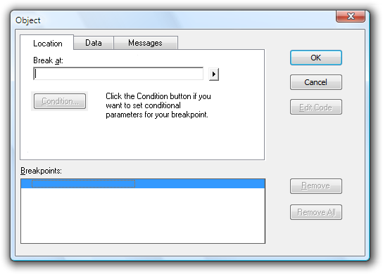 screen shot of ___location, data, and messages tabs 