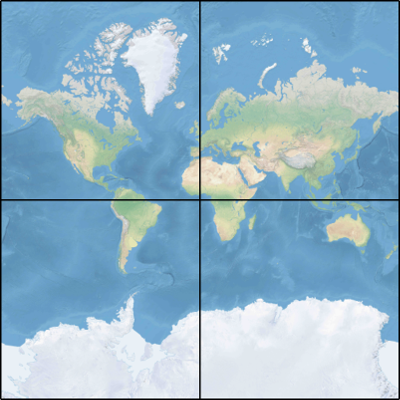 Layout mappa piastrella 2x2