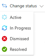 Screenshot della scheda relativa allo stato degli avvisi di sicurezza.