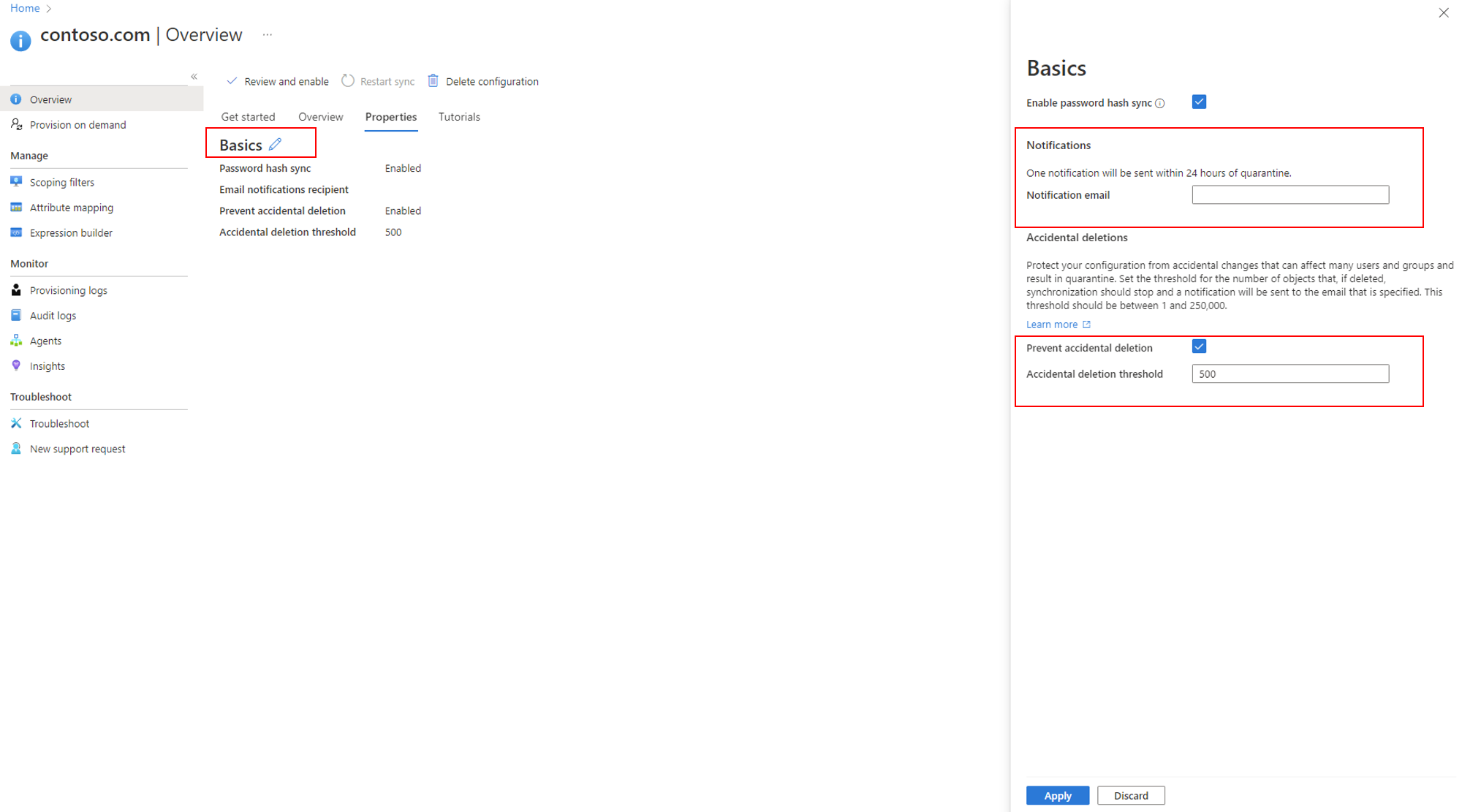Screenshot delle nozioni di base.