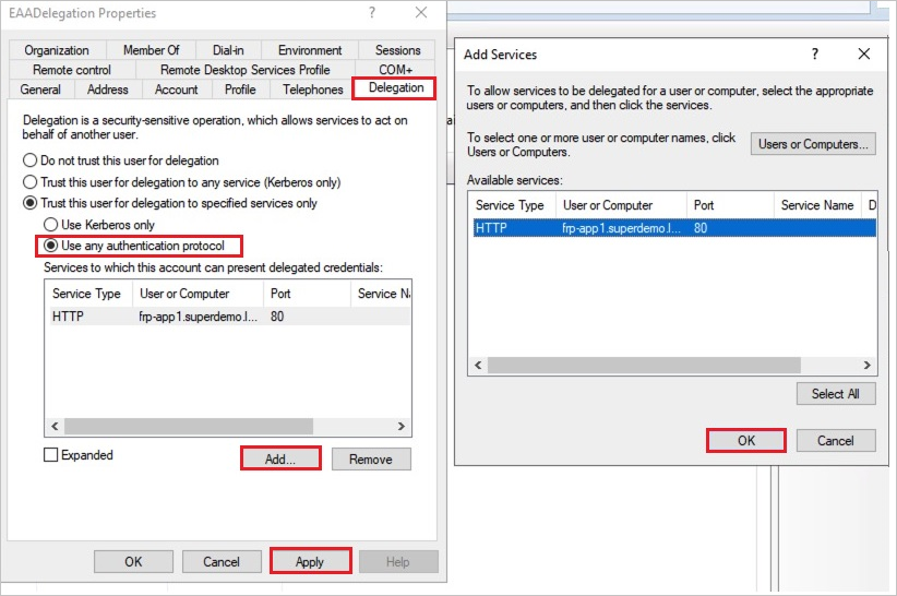 Screenshot di un Prompt dei comandi con privilegi amministratore che mostra il comando per configurare l'SPN.