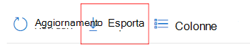 Esportare i dati di log in Monitoraggio di Azure selezionando Esporta impostazioni dati nell'interfaccia di amministrazione di Microsoft Intune e Intune.