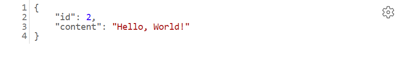概要の Azure App Service で実行されている Spring Boot Hello World Web アプリのスクリーンショット。