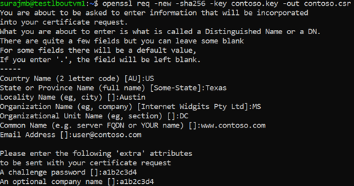 ルート証明書を作成する