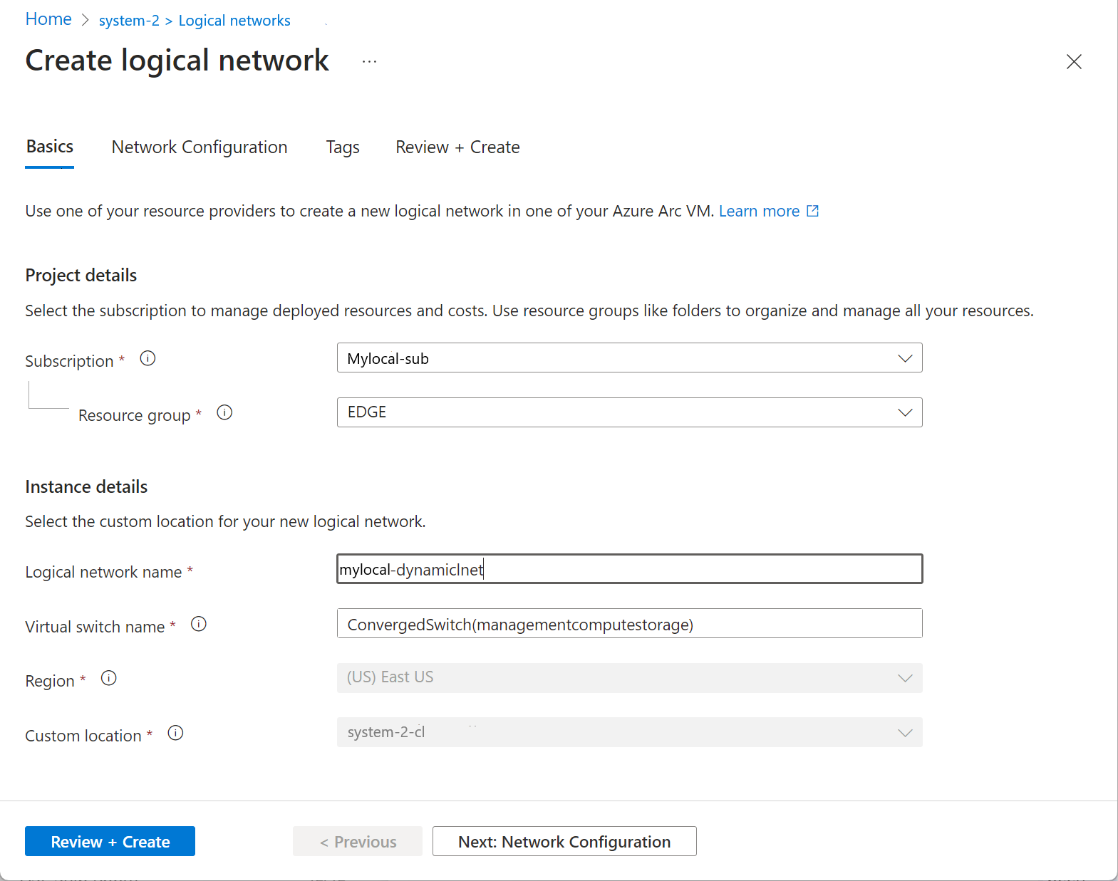 [基本] タブを示すスクリーンショット。
