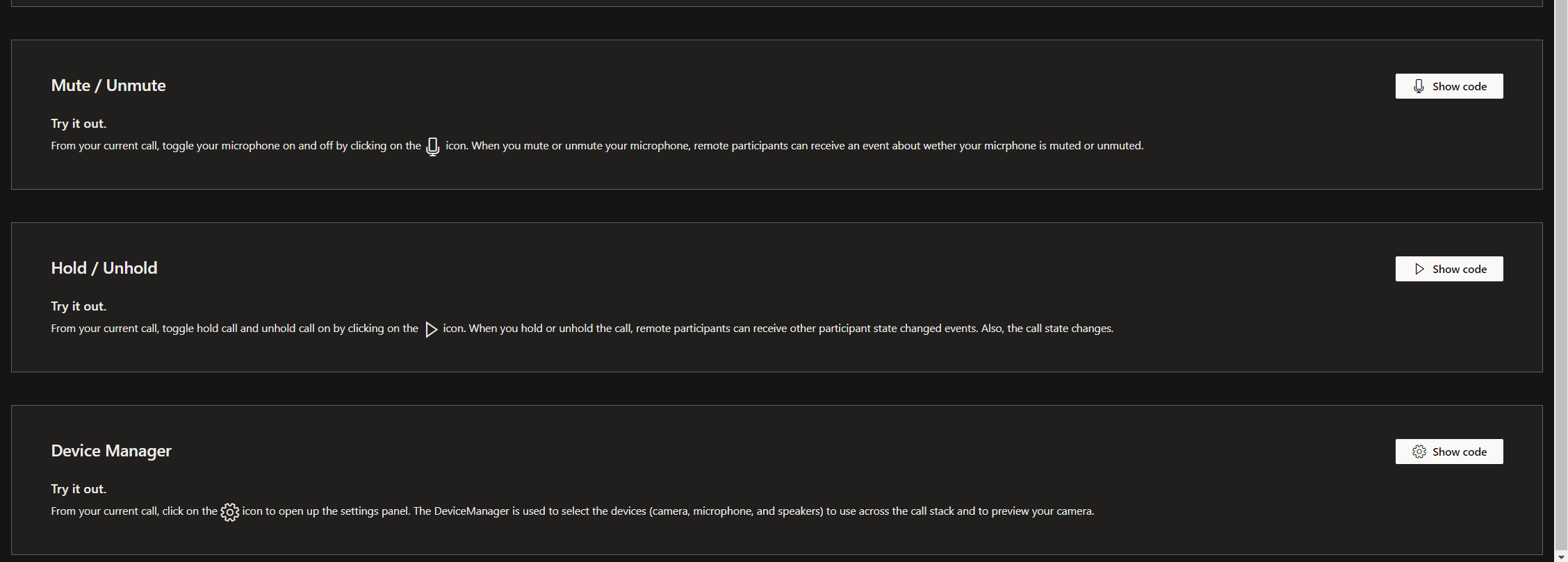 Web calling tutorial 2