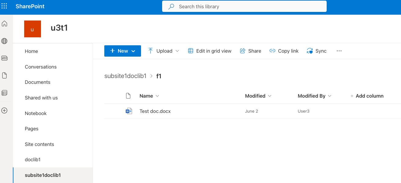 SharePoint ドライブを表示する