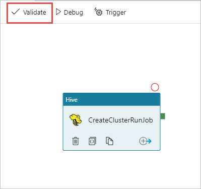 Azure Data Factory パイプラインを検証します。