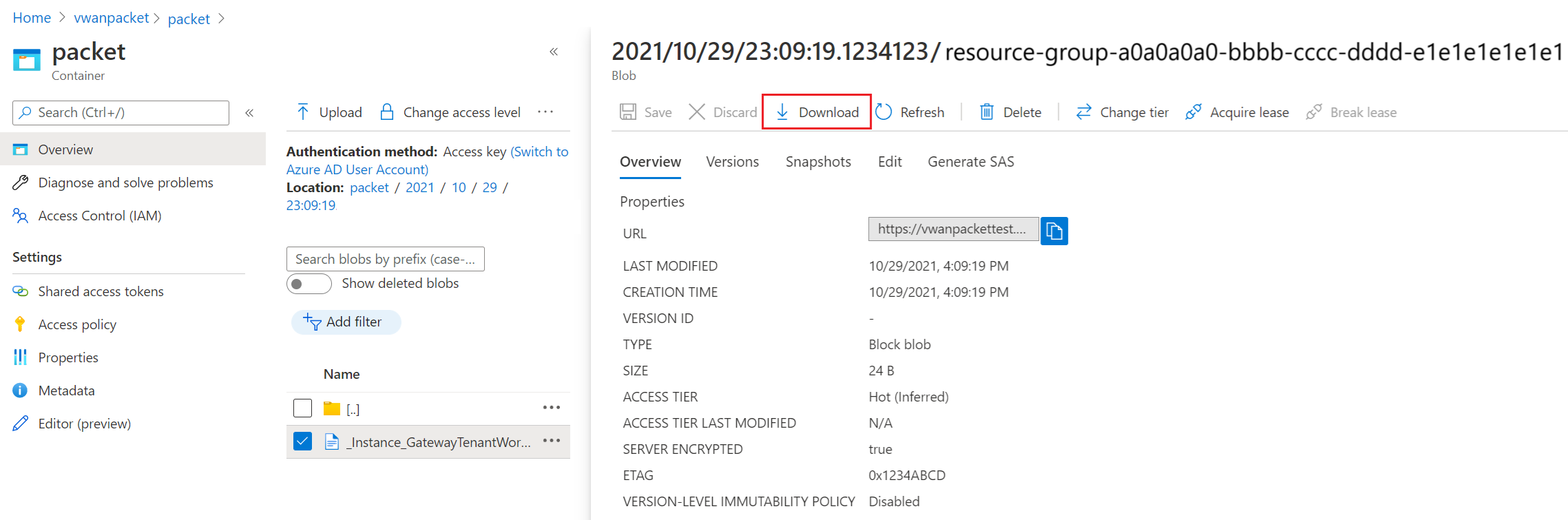 ファイルをダウンロードする方法を示すグラフィック。