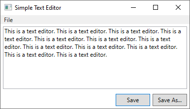 ダイアログ ボックスを表示する項目を示す省略記号付きのボタンを表示する WPF ウィンドウ。