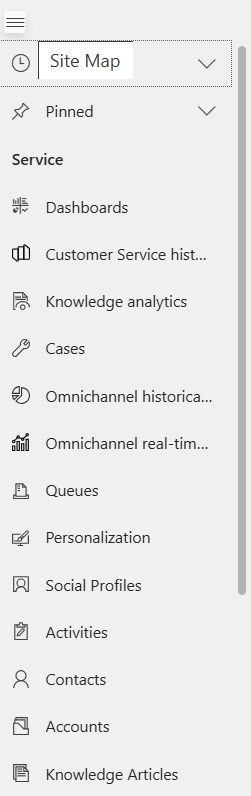 個人用設定] メニュー。