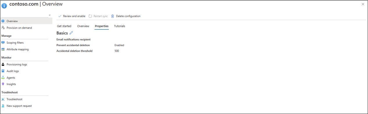 オンデマンドプロビジョニングのスクリーンショット。