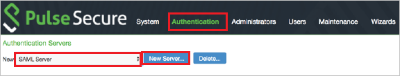 Pulse Connect Secure 認証サーバー
