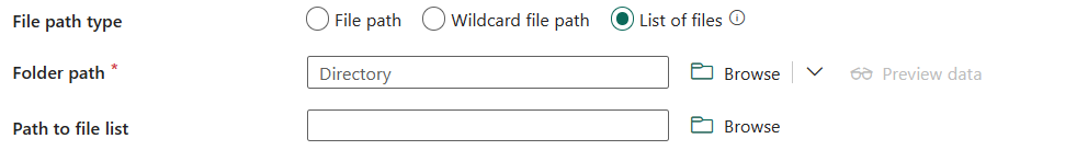 ファイルの一覧を示すスクリーンショット。