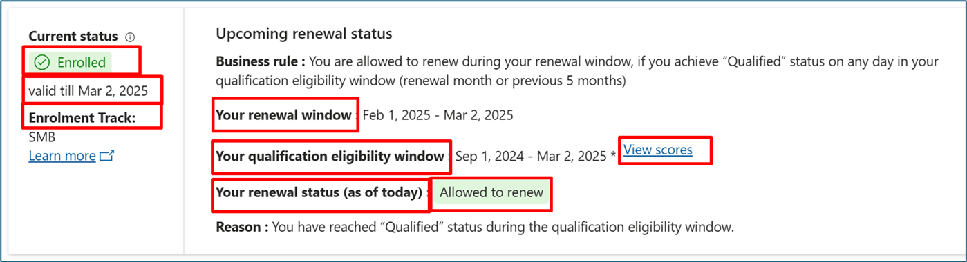 このソリューション領域のパートナーの状態のスクリーンショット。