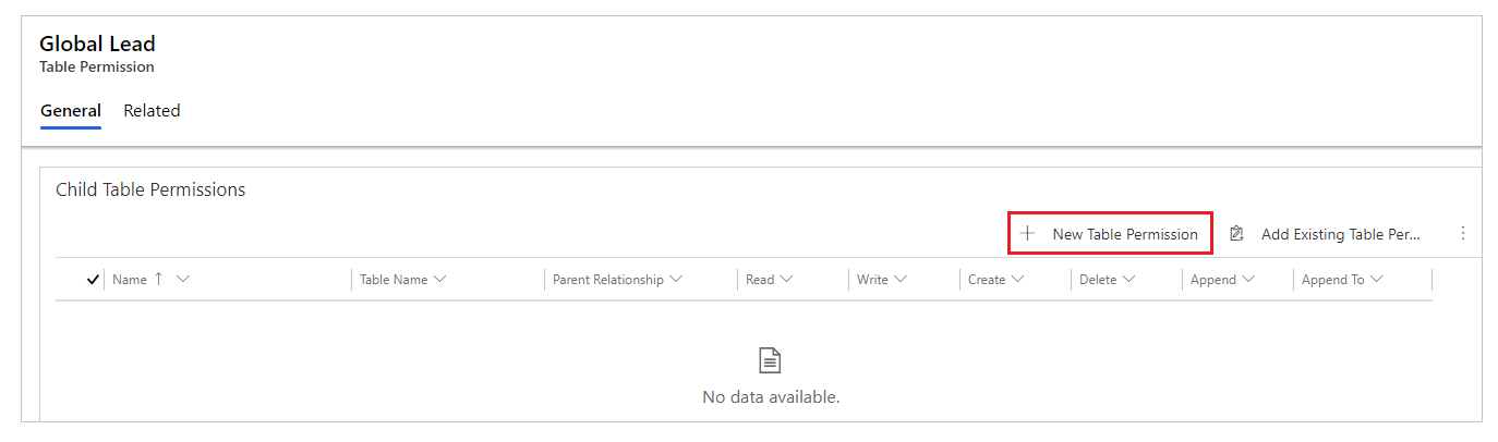 グローバル リード アクセス許可に子のアクセス許可を追加する グローバル リード アクセス許可に子のアクセス許可を追加する。