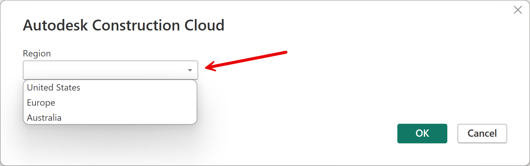 サーバーリージョンを選択します。