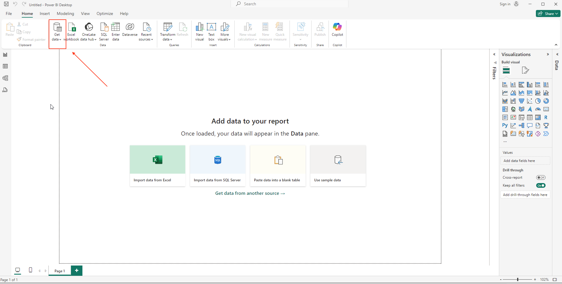Power BI Desktop の概要について説明します。
