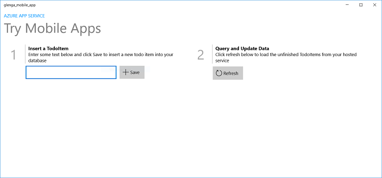 Windows クイック スタートの完全なデスクトップ