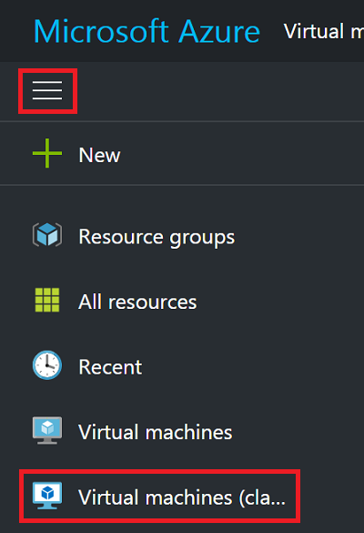 Azure VM を検索する