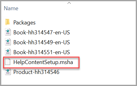 SQL Server 2012 ヘルプ コンテンツセットアップ ファイル