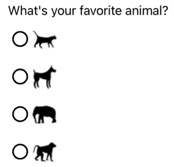 ビューベースの RadioButtons ビューベースの RadioButtons のスクリーンショット