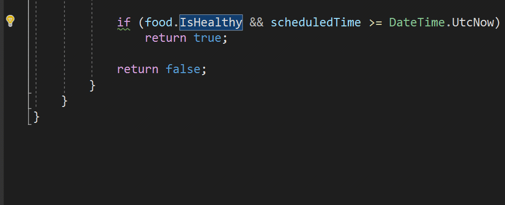 Visual Studio 2019 のリファクタリング エクスペリエンスのアニメーション