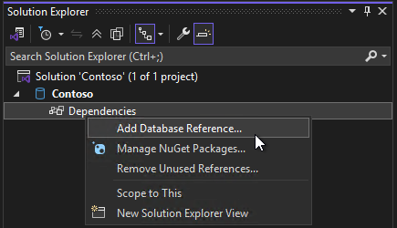SDK スタイルの SQL Server Data Tools でのデータベース参照の追加