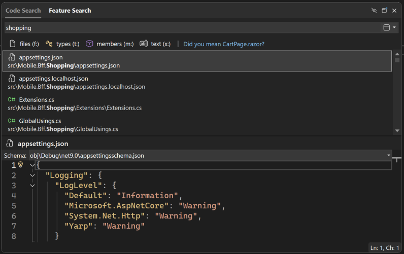 トップの結果がユーザーの意図と一致しない場合に代わりの結果を提示する「もしかして」提案のスクリーンショット