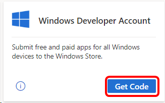 Windows 開発者特典タイル