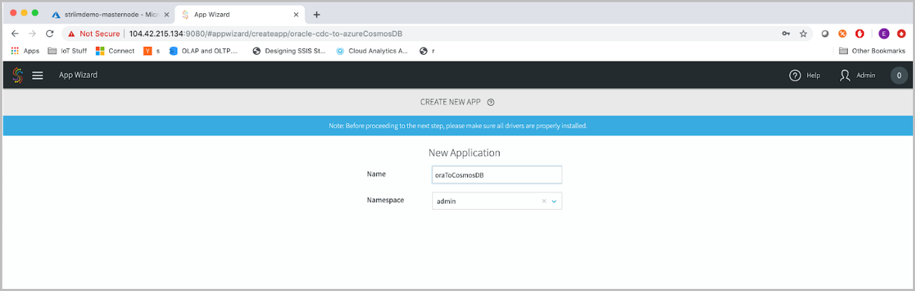 새 애플리케이션 만들기