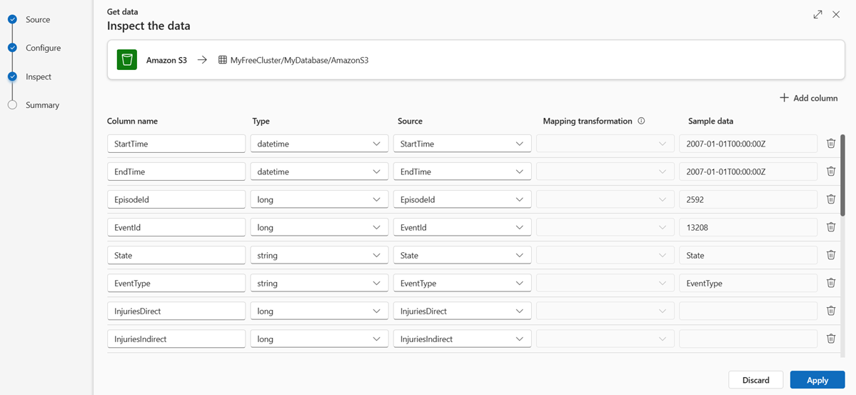 편집을 할 수 있게 하기 위해 열린 열의 스크린샷입니다.