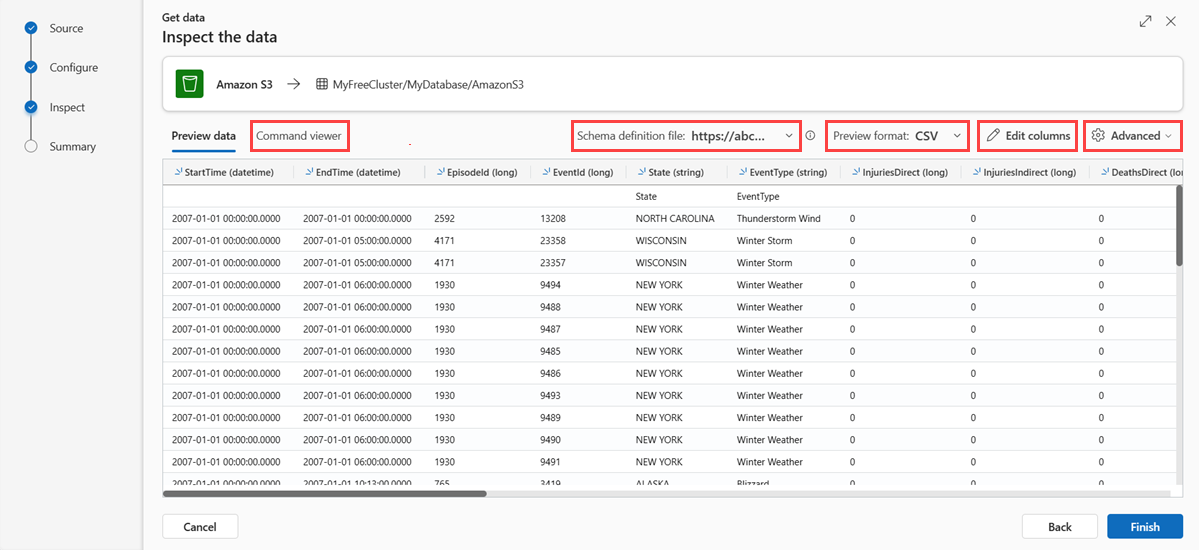 검사 탭의 스크린샷입니다.