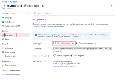 Data Box 주문의 개요 창을 보여 주는 스크린샷.