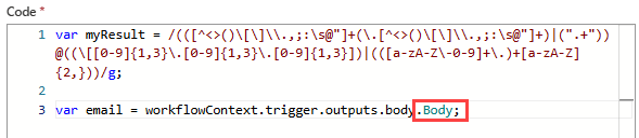 사용량 논리 앱 워크플로, JavaScript 코드 실행 작업 및 닫는 세미콜론으로 이름이 바뀐 