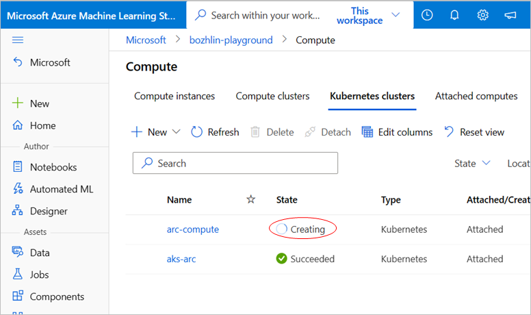 Kubernetes 클러스터 구성을 위해 연결된 설정의 스크린샷