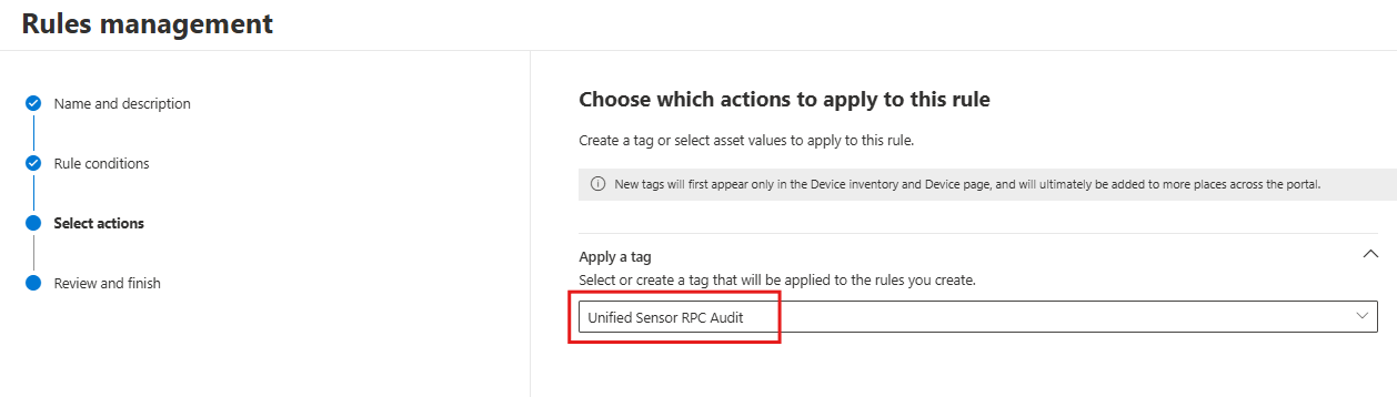 구성 태그를 보여 주는 스크린샷
