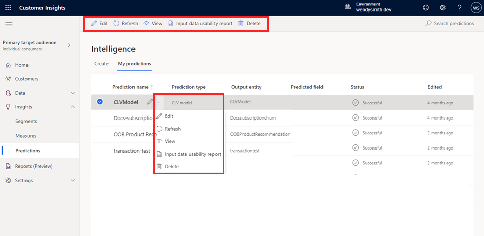 내 예측 페이지입니다.