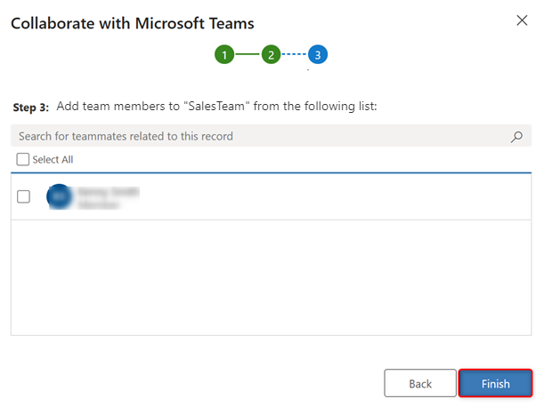 팀원을 선택하는 스크린샷.