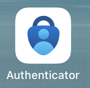 iOS에서 Microsoft Authenticator 앱의 아이콘을 보여 주는 스크린샷