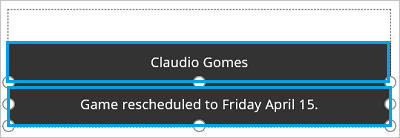 두 번째 및 세 번째 레이블입니다.