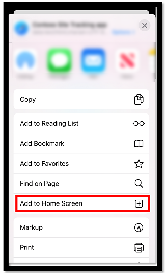홈 화면에 추가합니다.