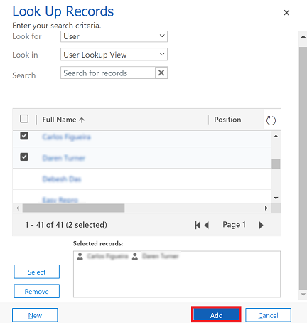 추가를 선택합니다.
