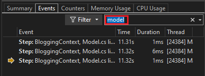 진단 이벤트 검색 스크린샷